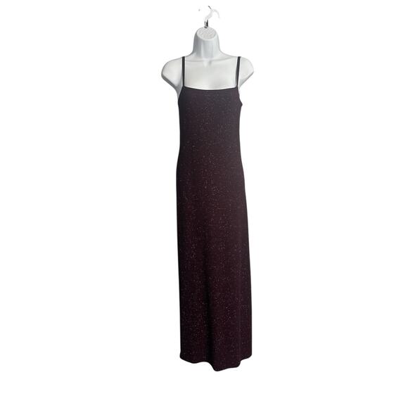 Vtg 90s City Triangles Burgundy Sparkle Backless
Maxi Gown L - Picture 1 of 6
